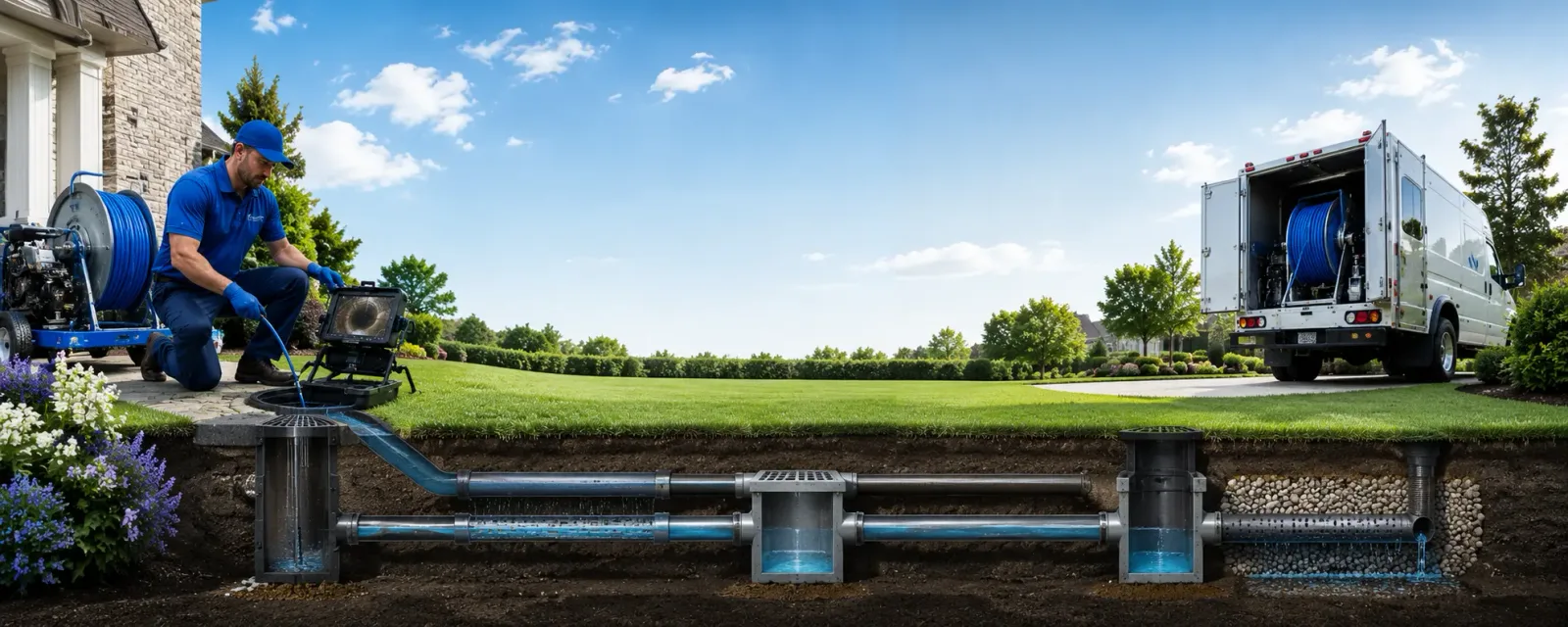 Outdoor drain cleaning information for Palestine, OH